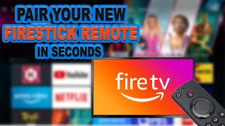 How To Pair your New Amazon Firestick Remote without the Old Remote guide [upl. by Grishilde]