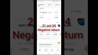 Mutual fund negative return । stockmarket mutualfunds sip [upl. by Yor]