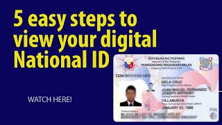 5 EASY steps to view your digital National ID [upl. by Cissej]