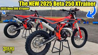 The new 2025 Beta XTrainer 250 2Stroke Motorcycle Compared to the Xtrainer 300 3 Seas Recreation [upl. by Lalo]