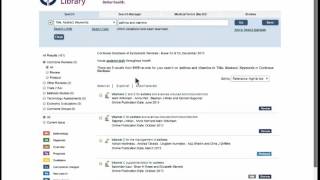 Video 8 Cochrane Library  basic search [upl. by Lenneuq56]