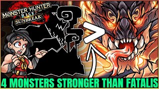 The 4 Monsters That Can Destroy Fatalis  Black Dragon VS Everyone  Monster Hunter Rise Sunbreak [upl. by Norra]