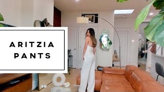 ARITZIA Dress Pants must haves  with Try On [upl. by Llenol]