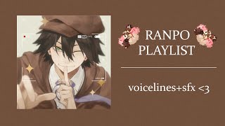 sugar rush with ranpo edogawa  playlist with voicelinessfx [upl. by Ritchie]