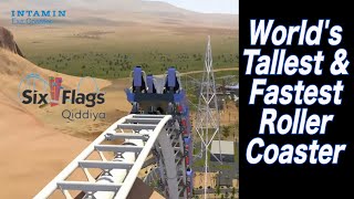 Falcons Flight OFFICIAL Animation POV amp Off Ride  Intamin Exa Coaster  Six Flags Qiddiya [upl. by Eeleimaj337]