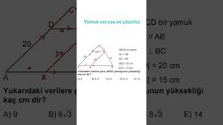 Yamuk sorusu ve çözümü [upl. by Aleahs]