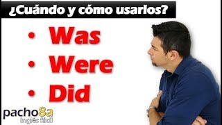 Cuándo usar y diferenciar WAS – WERE – DID – Pasado to be VS Pasado Simple – Explicación Detallada [upl. by Ozmo232]