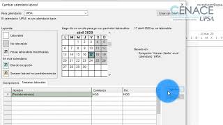 MS Project Configurar el Calendario Laboral [upl. by Llywellyn]