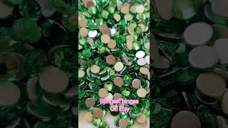 Large selection of inventory  BlingeeThingee on Etsyblingrhinestones smallbusiness shop green [upl. by Alhsa]