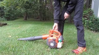 Husqvarna 125B Leaf Blower Review [upl. by Yand]