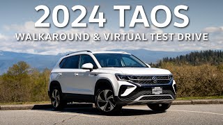 2024 Volkswagen Taos Highline Walkaround and Virtual Test Drive [upl. by Einra]