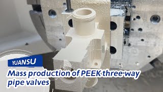 Complete Process of Machining PPS Precision Plastic Joint  HighPerformance Parts Demo [upl. by Notfa]