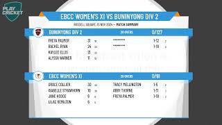 EBCC Womens XI v Buninyong Div 2 [upl. by Damarra]