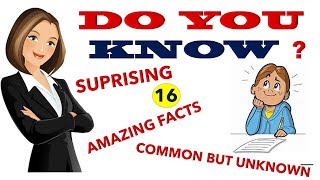 232  DO YOU KNOW   AMAZING FACTS  SURPRISING FACTS [upl. by Solnit]