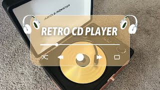 Review MANGOSTAN Retro CD Player Portable for Home with Speakers Vintage Rechargeable [upl. by Enilkcaj]