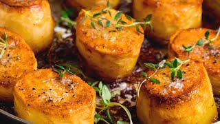 My Favourite Way To Cook Potatoes  Easy Fondant Potatoes Recipe [upl. by Ahsote678]