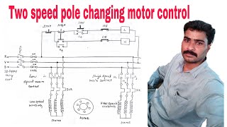 Two speed two winding motor control  practical class explained in tamil [upl. by Bonney]