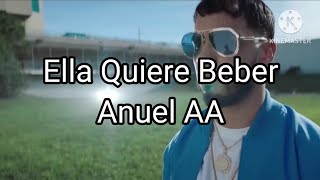 Anuel AA  Ella Quiere Beber LetraLyrics [upl. by Gerfen]