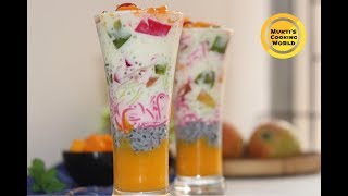 ম্যাঙ্গোআমের ফালুদা ॥ Mango Faluda Recipe ॥Bangladeshi Falooda Recipe [upl. by Yhotmit]