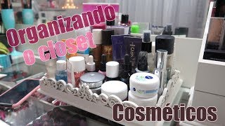 Organizando o Closet  Cosméticos [upl. by Eahsan708]