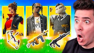 DESAFIO SÓ VALE ARMA DOS NOVOS CHEFÕES DO FORTNITE [upl. by Ardnuasak688]