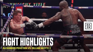 HIGHLIGHTS  Alexander Povetkin vs Dillian Whyte 2 [upl. by Kerred]