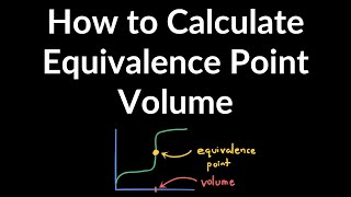 How to Calculate the Volume of Titrant Needed to Reach Equivalence Point Titration Curve Example [upl. by Deroo906]