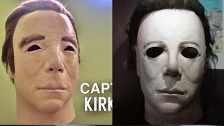 TOTS Captain Kirk Mask Converted into the Ultimate H1 Michael Myers Mask [upl. by Oiruam445]