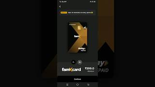 famcard order kaise kare  fampay card free order  how to order fampay card fampay card fampay me [upl. by Eph]