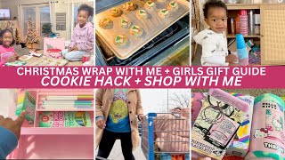 BUSY HOLIDAY PREP AT HOME  GIFT SHOP WITH ME  GIRLS GIFT GUIDE  WRAP WITH ME  COOKIE HACK 2024 [upl. by Hanzelin]