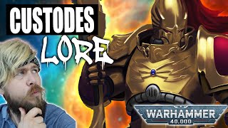 Adeptus Custodes Deep Dive The ULTIMATE Warriors  Warhammer 40k Lore [upl. by Gervase]