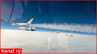 Russian fighter jets escort Putins plane en route to UAE [upl. by Notselrahc454]