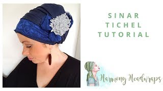 Sinar Tichel Tutorial  Harmony Headwraps  UK TIchel Shop [upl. by Elinad]