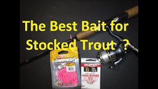 The Best Bait for Stocked Trout  Wacky Rigged Powerbait [upl. by Eecyal650]