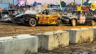 Cecil County Fair Demolition Derby 6 Cylinder Heat 2 72724 [upl. by Gerardo323]