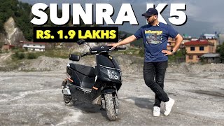 Sunra K5 Electric Scooter  Under Rs190000  Best Scooter [upl. by Volin]