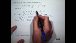 Scalar line integral example [upl. by Shoemaker]