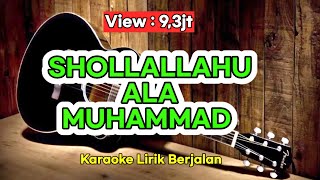 SHOLLALLAHU ALA MUHAMMAD  Santri Njoso  Karaoke Akustik [upl. by Idarb]