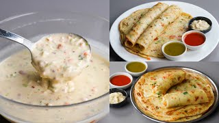 I Combined Egg amp Flour Make This Delicious Liquid Dough Egg Paratha  No Knead No Dough Paratha [upl. by Raina]