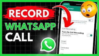 How to Record WhatsApp calls  WhatsApp Call Recording  How to record Whatsapp Call on Android [upl. by Olivie]