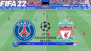 FIFA 22  PSG vs Liverpool  UCL Champions League UEFA  Full Match amp Gameplay [upl. by Klehm]