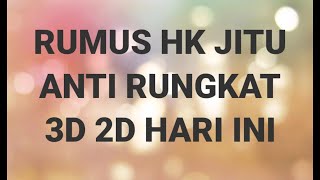 RUMUS HK JITU CARA MENGHITUNG TOGEL 3D 2D HARI INI [upl. by Nurse366]