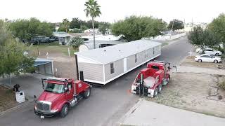 Mobile home delivery in 13 minutes‼️‼️🔥🔥🔥 mobilehomemovers installers mobilehome [upl. by Leicester]