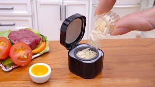 So Yummy Miniature Classic Loco Moco Recipe  Homemade Tiny Food Cooking In Tiny Kitchen [upl. by Cocke887]