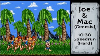 Joe amp Mac Genesis 1030 Hard Speedrun [upl. by Ellehcram657]