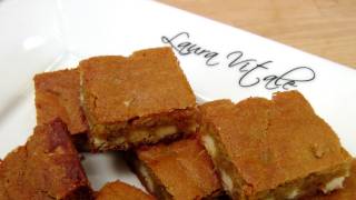 White Chocolate Chip Blondies  Recipe by Laura Vitale  Laura in the Kitchen Episode 148 [upl. by Dareen533]