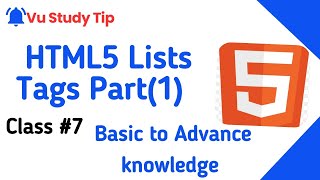 Ordered vs Unordered Lists in HTML A Complete GuideHTML Lists Ordered amp Unordered Lists Explained [upl. by Hnid369]