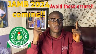 2024 UTME JAMB Begins Sales Of Form Januaryplease avoid this errors [upl. by Granville]