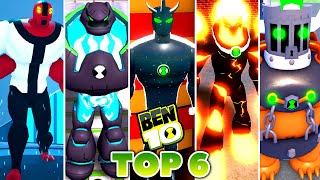 TOP 6 MELHORES JOGOS BEN 10 NO ROBLOX Top 6 Ben 10 Games in Roblox [upl. by Clarita]