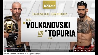 Ilia Topuria vs Alexander Volkanovski FULL FIGHT UFC 298 [upl. by Akcirehs124]